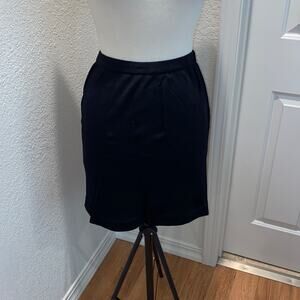 Kenar Black Stretchy Midi Knit Pencil Skirt EUC Sz S Rayon Nylon Women’s